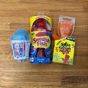 Swedish Fish Sour Patch Kids Icee Scented Squishy Bundle